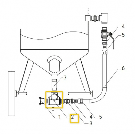 Дозатор абразива (клапан) Micro Valve 1-1/4''
